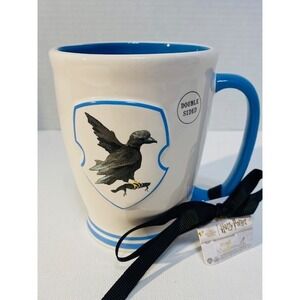 Rae‎ Dunn Harry Potter Ravenclaw Mug Double Sided Crest Blue Handle***NWT